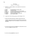 The Shining Chapters 19-21 Vocabulary Worksheet