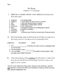 The Shining Chapters 5-7 Vocabulary Worksheet