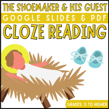 Preview of The Shoemaker and his Guest/ Cloze Reading Activity/ Seasonal / DIGITAL
