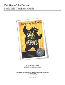 Preview of The Sign of the Beaver Book Talk Teacher's Guide