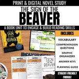 The Sign of the Beaver Book Unit: Comprehension & Vocabula
