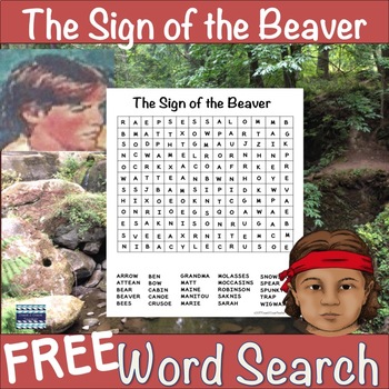 Preview of The Sign of the Beaver Free Word Search