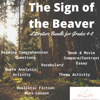 Preview of The Sign of the Beaver Literature Bundle