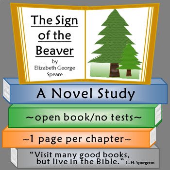 Preview of The Sign of the Beaver Novel Study
