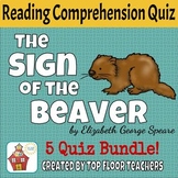 The Sign of the Beaver Quizzes + Unit Test  Bundle