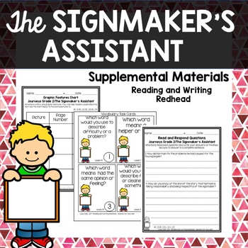 Preview of The Signmaker's Assistant Journeys Second Grade Week 19