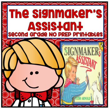Preview of The Signmaker's Assistant Second Grade NO PREP Printables