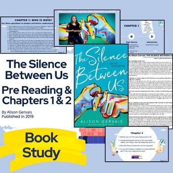 Preview of The Silence Between Us - Book Study - Pre Reading and Chapters 1 & 2