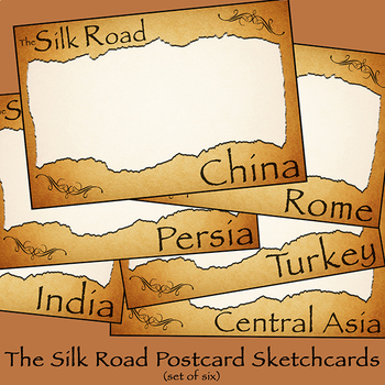 Preview of The Silk Road - Postcard Sketchcards