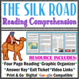 The Silk Road Reading Comprehension and Answer Key - Print