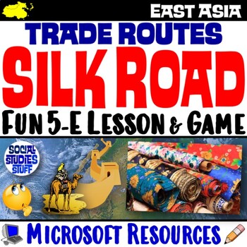 Preview of The Silk Road Trade Routes 5-E Lesson and Game | Cultural Diffusion | Microsoft