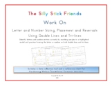 The Silly Stick Friends Work on Letter and Number Remediation