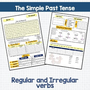 The Simple Past Tense - A Step-by Step guide [ Regular and Irregular Verbs]