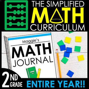 Preview of The Simplified Math Curriculum for 2nd Grade | ENTIRE YEAR BUNDLE