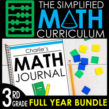 Preview of The Simplified Math Curriculum for 3rd Grade | ENTIRE YEAR BUNDLE