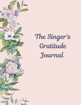 Preview of The Singer's Gratitude Journal