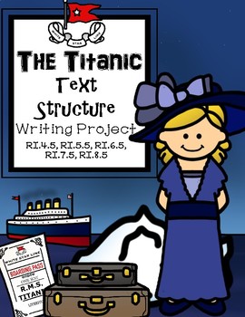 Preview of The Sinking of the Titanic Informational Text Structure Writing Project