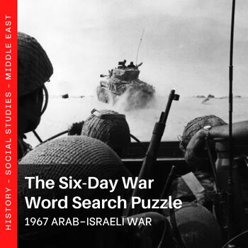 Preview of The Six-Day War Word Search Puzzle - 1967 Arab–Israeli War - Middle East War