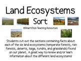 The Six Land Ecosystems Sort Packet