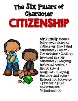 The Six Pillars of Character Activity Packet by Buckeye School Counselor