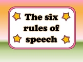 The Six Rules of Speech: using the correct punctuation (a 