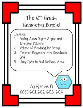 The Sixth Grade Geometry Bundle!- 6.G.1, 6.G.2, 6.G.3, 6.G ...