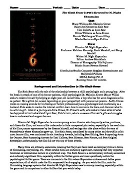 Preview of The Sixth Sense Film (1999) Study Guide Movie Packet