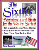 The Sixties Worksheets, Puzzles, & Test for ENTIRE SERIES: