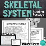 The Skeletal System Reading Comprehension Passage PRINT an