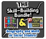 The Skill-Building Bundle!  Integrating Geography & Math i
