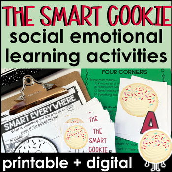 Preview of The Smart Cookie Lesson and Activities for SEL