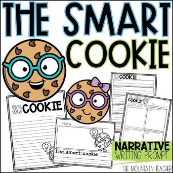 Preview of The Smart Cookie Writing Prompt and Cookie Craft for Food Themed Bulletin Board