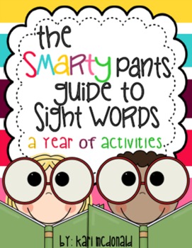 Underpants Class Book with Sight Words