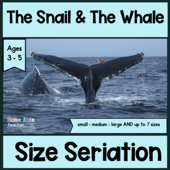 Preview of The Snail and Whale Seriation Activities for Preschoolers