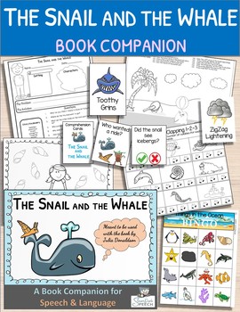 Preview of The Snail and the Whale:  A Book Companion for Speech and Language