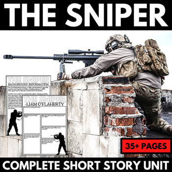Preview of The Sniper Short Story Activities - Liam O'Flaherty - Questions - Close Reading