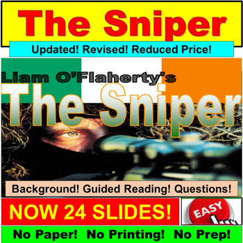 Preview of The Sniper : Short Story PowerPoint, Google Slides