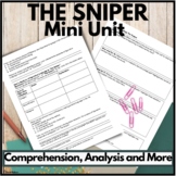 The Sniper Short Story Unit Reading Comprehension, Citing 