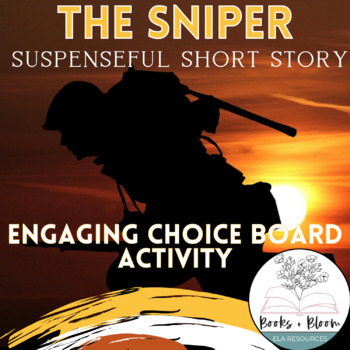 Preview of "The Sniper" By Liam O’Flaherty Suspenseful Short Story Choice Board Activity