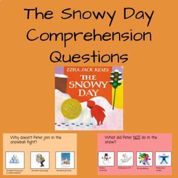 Preview of The Snow Day Comprehension Questions Book Companion - Google slides 
