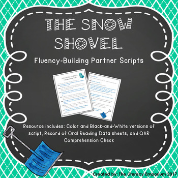 Preview of The Snow Shovel: Fluency-Building Partner Script