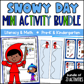 Preview of The Snowy Day Book Literacy and Math Activities