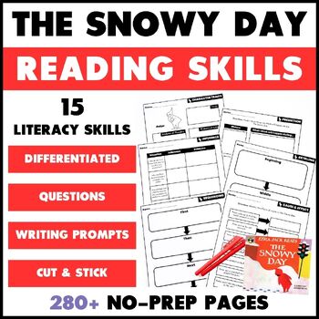 Preview of The Snowy Day Book Activities - Reading Comprehension and Literacy Skills