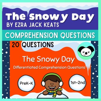 Preview of The Snowy Day Reading Comprehension Digital Boom Cards