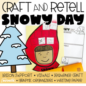 Preview of The Snowy Day Sequencing Craft | Snowy Day Book Activities | Winter Craft
