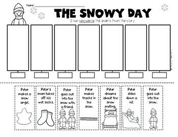 The Snowy Day Sequencing/Retelling Kindergarten First Grade Reading