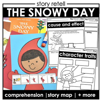 Preview of The Snowy Day Sequencing Read Aloud Activity + Google Slides™| Retell Craft