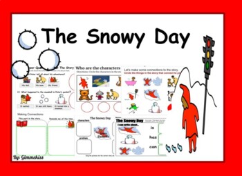 Preview of The Snowy Day for Google Slide or Remote Learning