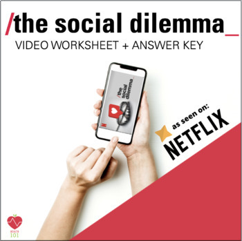 Preview of The Social Dilemma Netflix Documentary: 30 Question Worksheet + Answer Key!