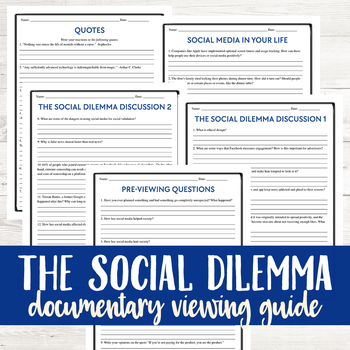 Preview of The Social Dilemma Viewing Guide